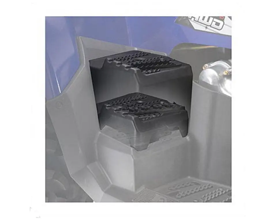 7" Passenger Foot Risers- Black 1