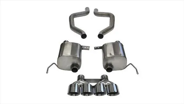 Corsa Performance 2015-2019 C7 Chevrolet Corvette Z06, Zr1, 2.75" Dual Rear Exit Axle-Back Exhaust System With Quad 4.5" Tips (14766) Xtreme Sound Level 1