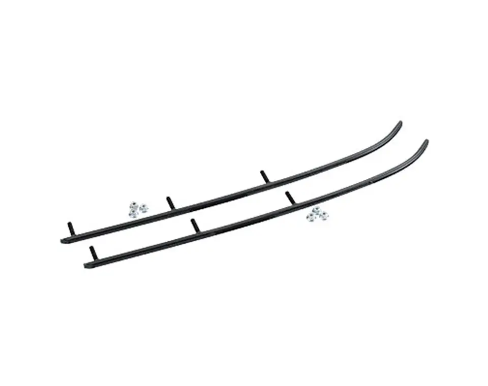 60°, 4 In. Carbide, Steel Ski, Black, Part 2871288 1