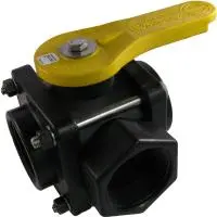 1" 3 Way Side Load Ball Valve By Banjo (7972) 1