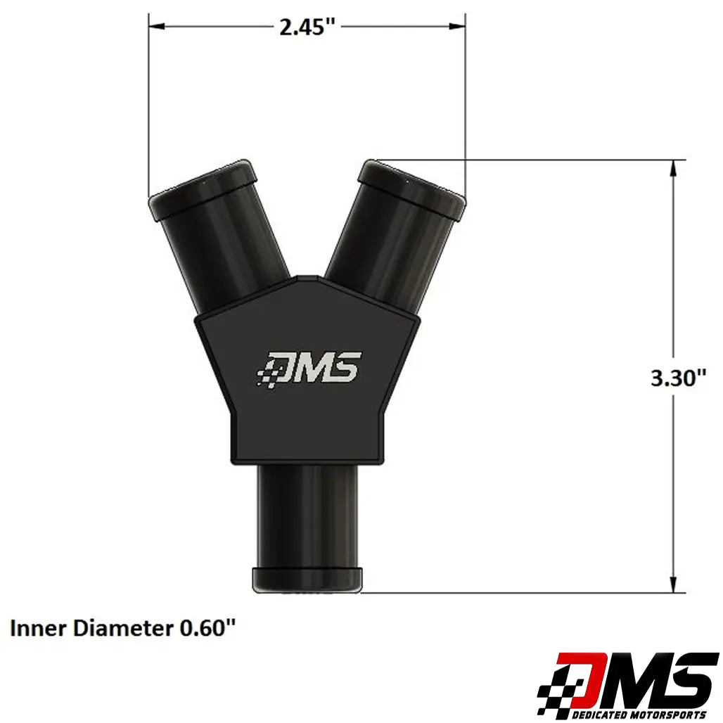 Dms: Billet Y-Fitting 3/4*3/4*3/4 2