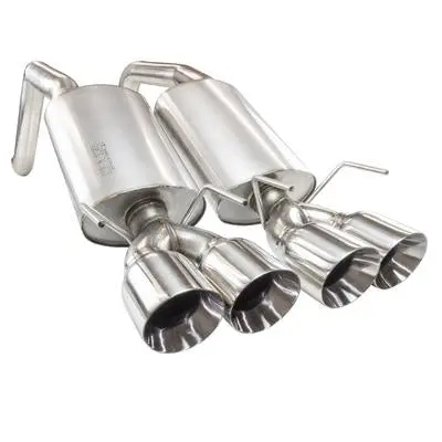 Kooks Headers & Exhaust: 2009-2013 C6 Corvette Oem X 2 1/2" Axle Back(Polished Tips) 1