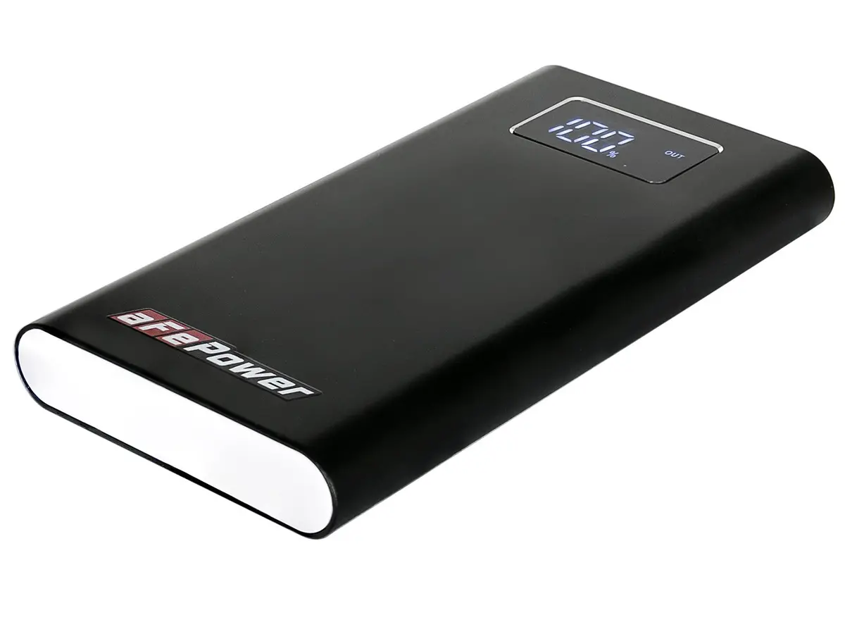 Afe: Power Bank: 10,000Mah W/ Lcd Display Black 1