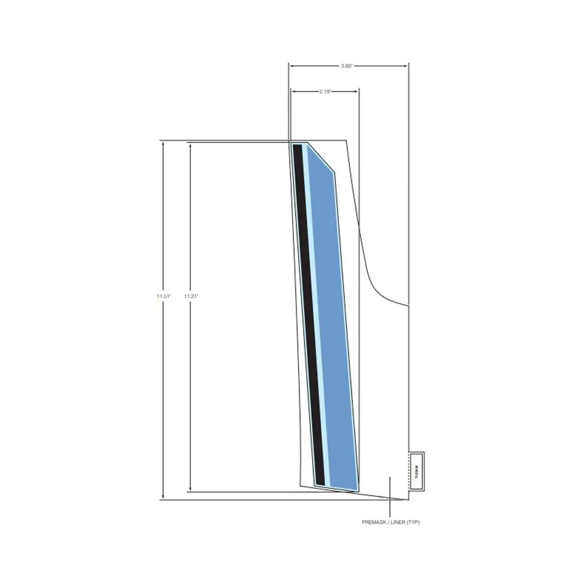 Decal-Hood Cntr Rh 1