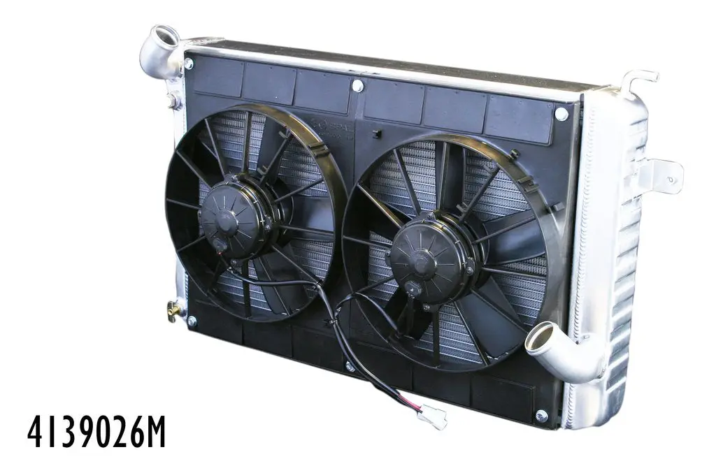 Dewitts: 1968-72 Corvette Bb Size In Sb Pin Mount, Dual 11" Spal Fans, Wiring 1