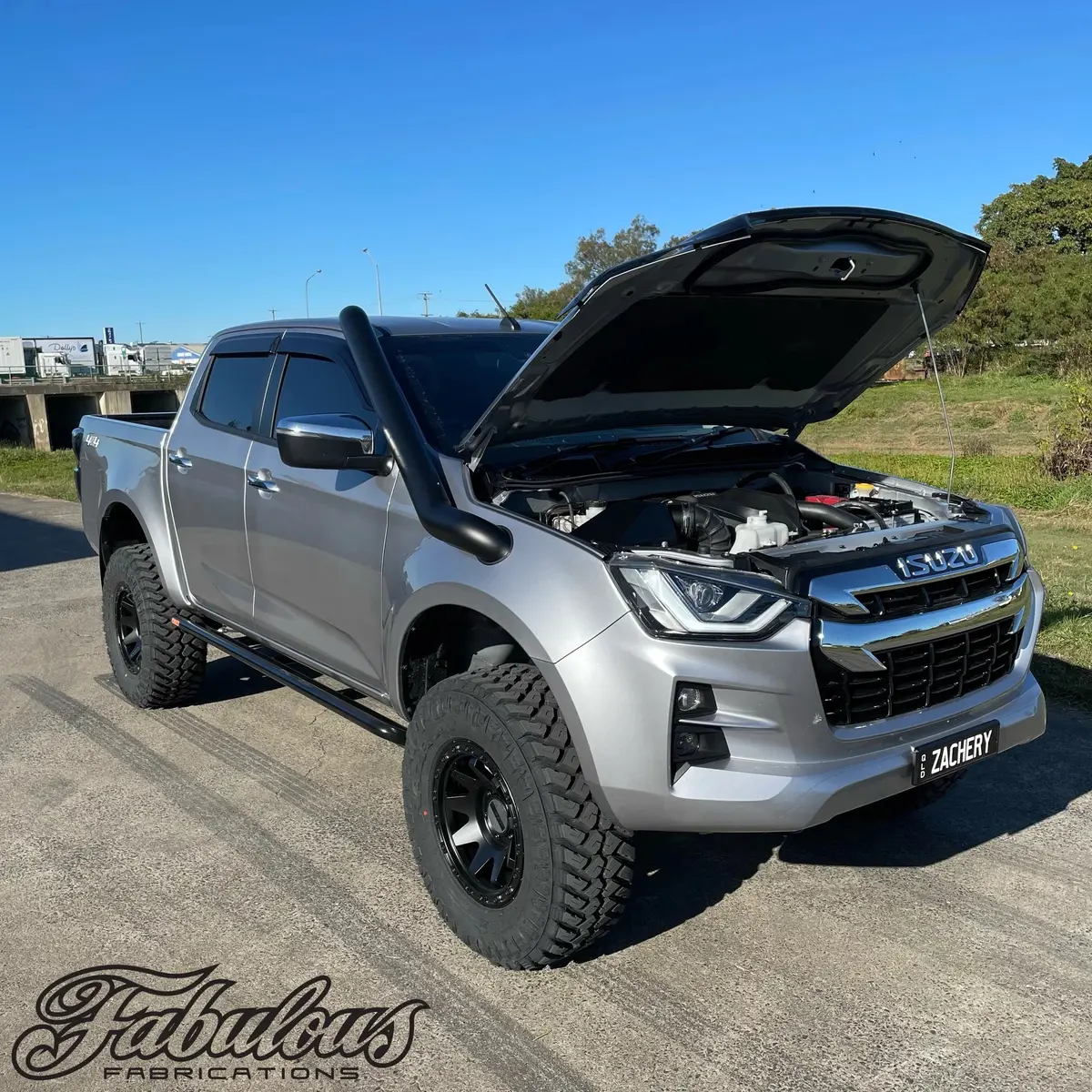 Isuzu Dmax 2020 Onwards Mid Entry Stainless Snorkel And Alloy Panel Filter Airbox Kit 1