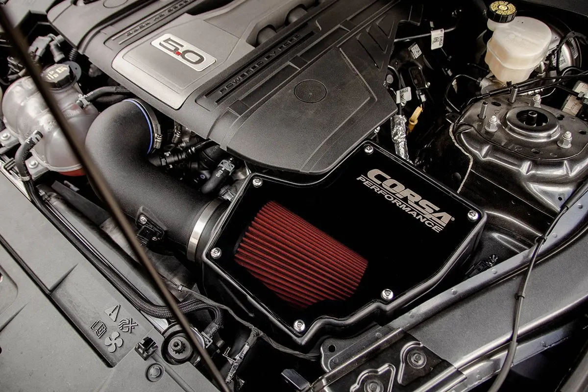 Corsa: 2018-2020 Ford Mustang Gt 5.0L V8 - Drytech Filter / Closed Box Air Intake 2
