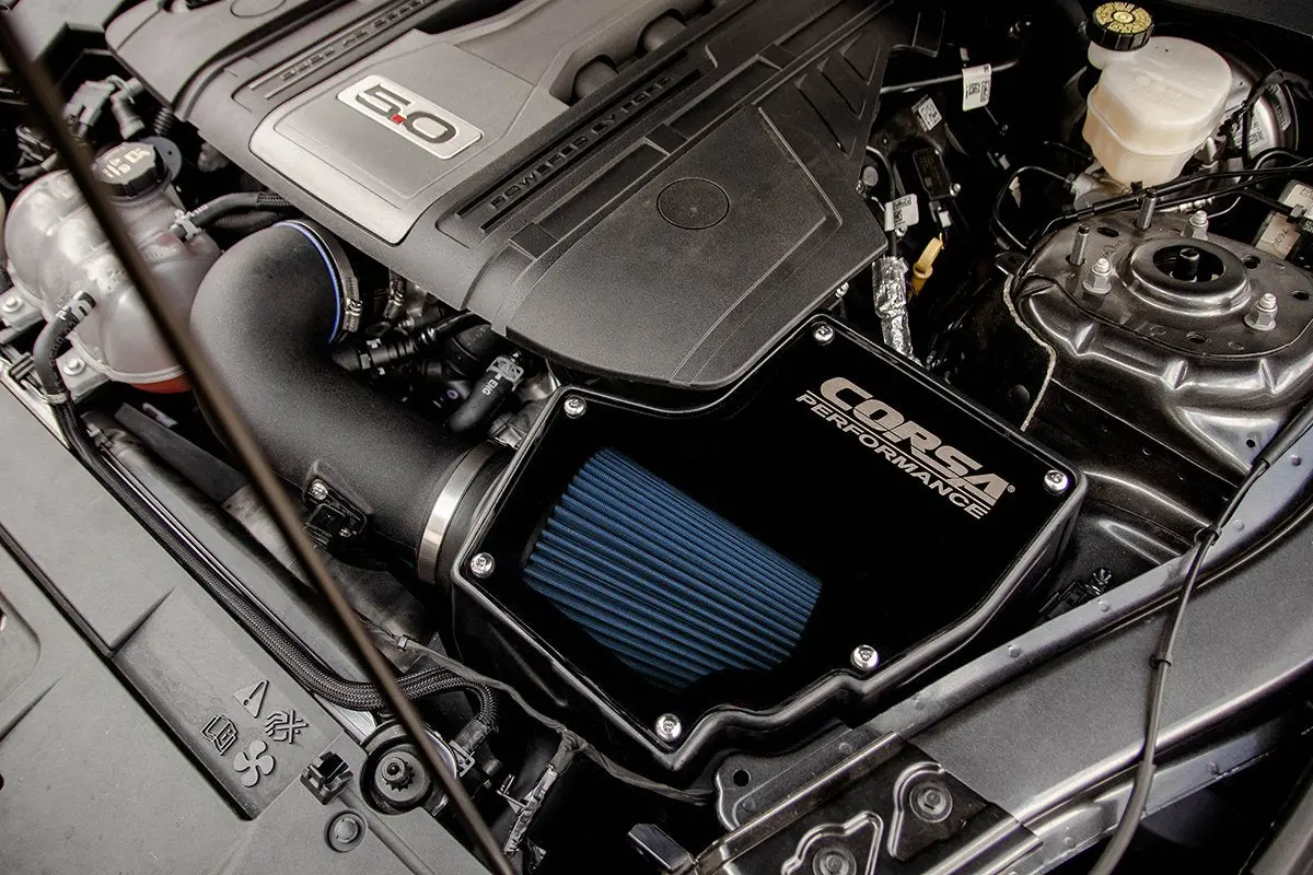 Corsa: 2018-2020 Ford Mustang Gt 5.0L V8 - Maxflow Oiled Filter / Closed Box Air Intake 2