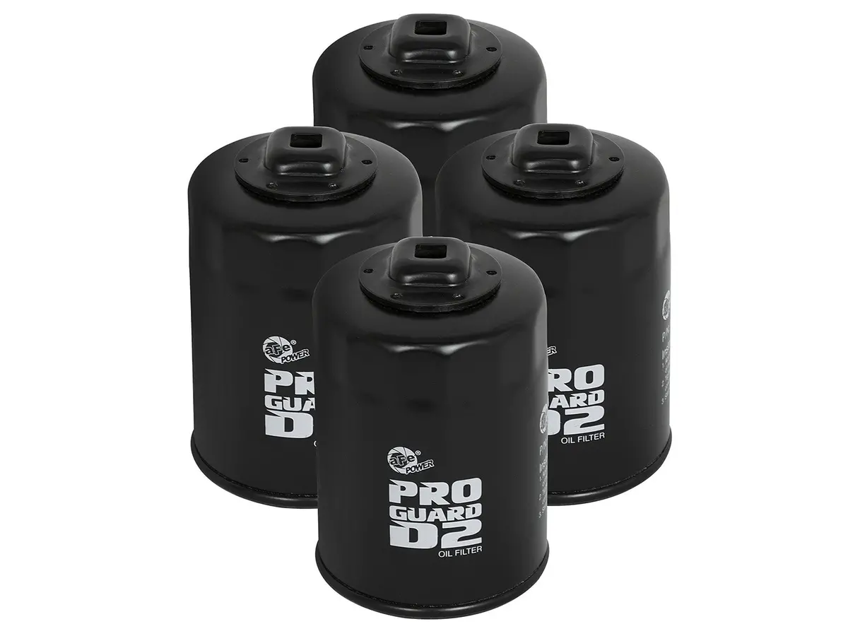 Afe: Pro Guard D2 Oil Filter Ford Vehicles 08-19 V6-3.5L/3.7L/V8-5.0L / Gm Vehicles 14-19 V8-5.3L (4 Pack) 1