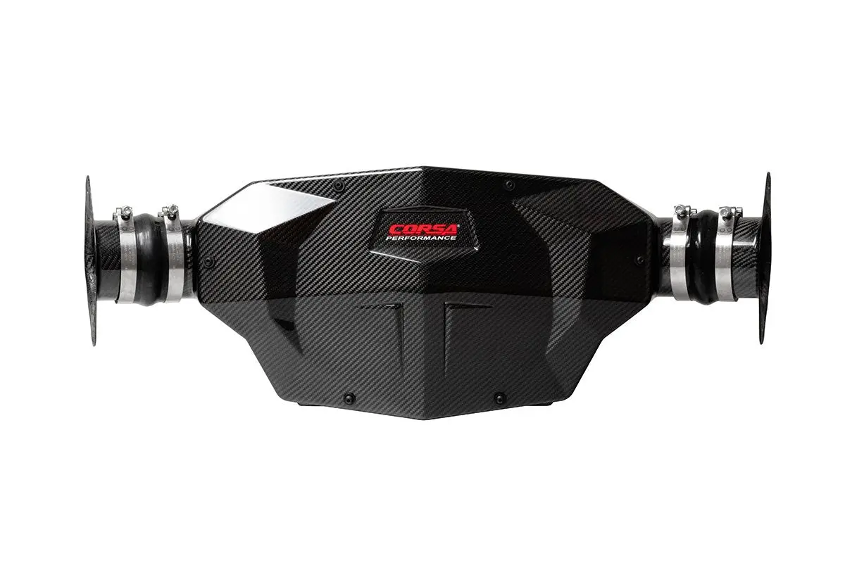 Corsa: 2020+ Chevrolet Corvette C8 -- Drytech Filter Carbon Fiber Air Intake 1