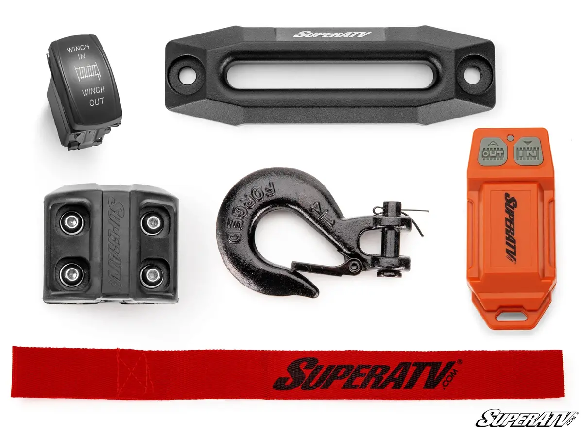 4500 Lb. Utv/Atv Superatv Winch (With Wireless Remote & Synthetic Rope) 2