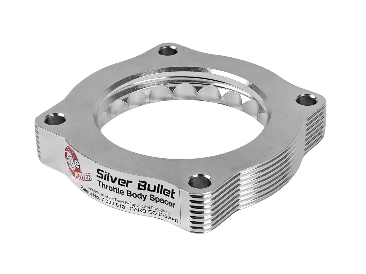 Afe: Silver Bullet Throttle Body Spacer 	 Bmw 335I (E9x) 07-10 / 135I (E82/E88) / 535I (E60) 08-10 L6-3.0L (Tt) N54 1