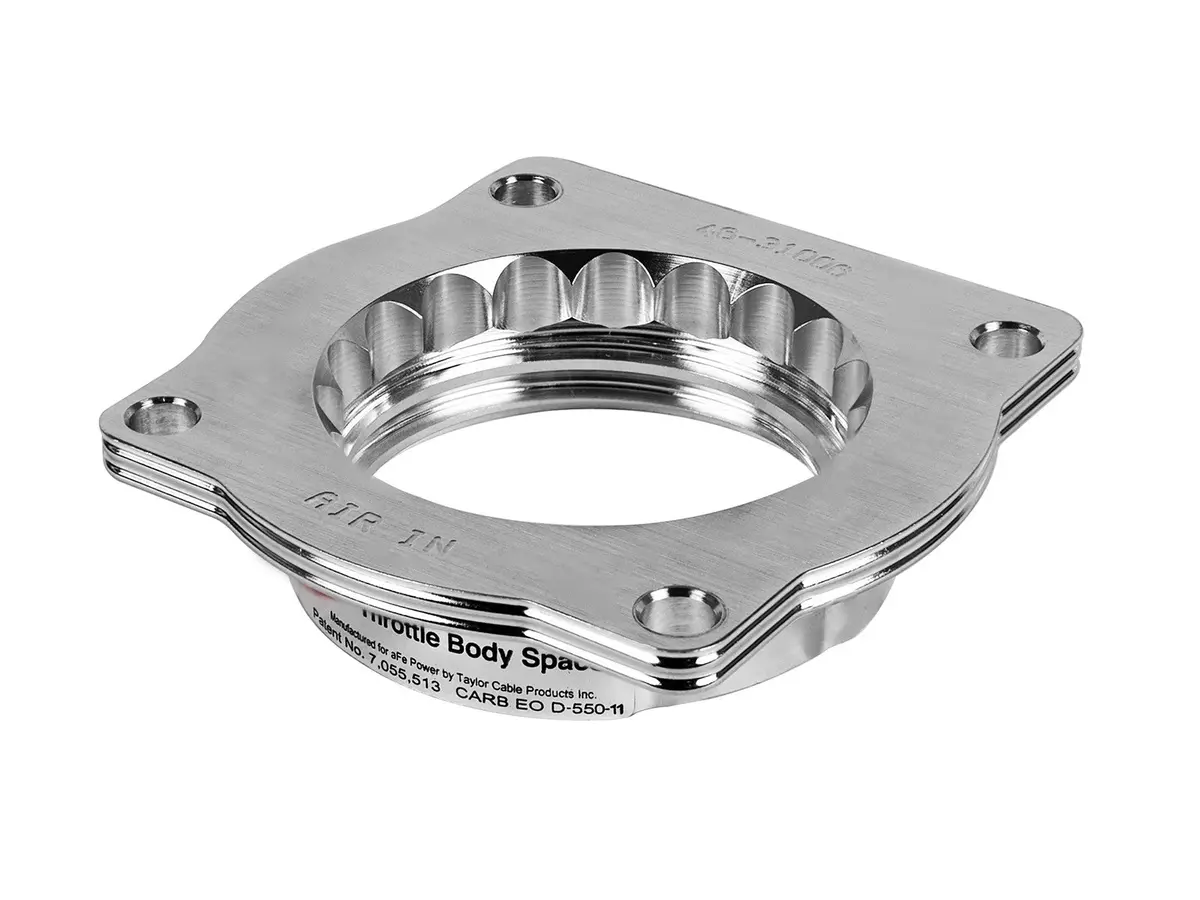 Afe: Silver Bullet Throttle Body Spacer Bmw 545I/550I/645Ci/650I/750I/Li/X5 4.4I (E6x/E53) 03-09 V8-4.4/4.8L (N62) 1