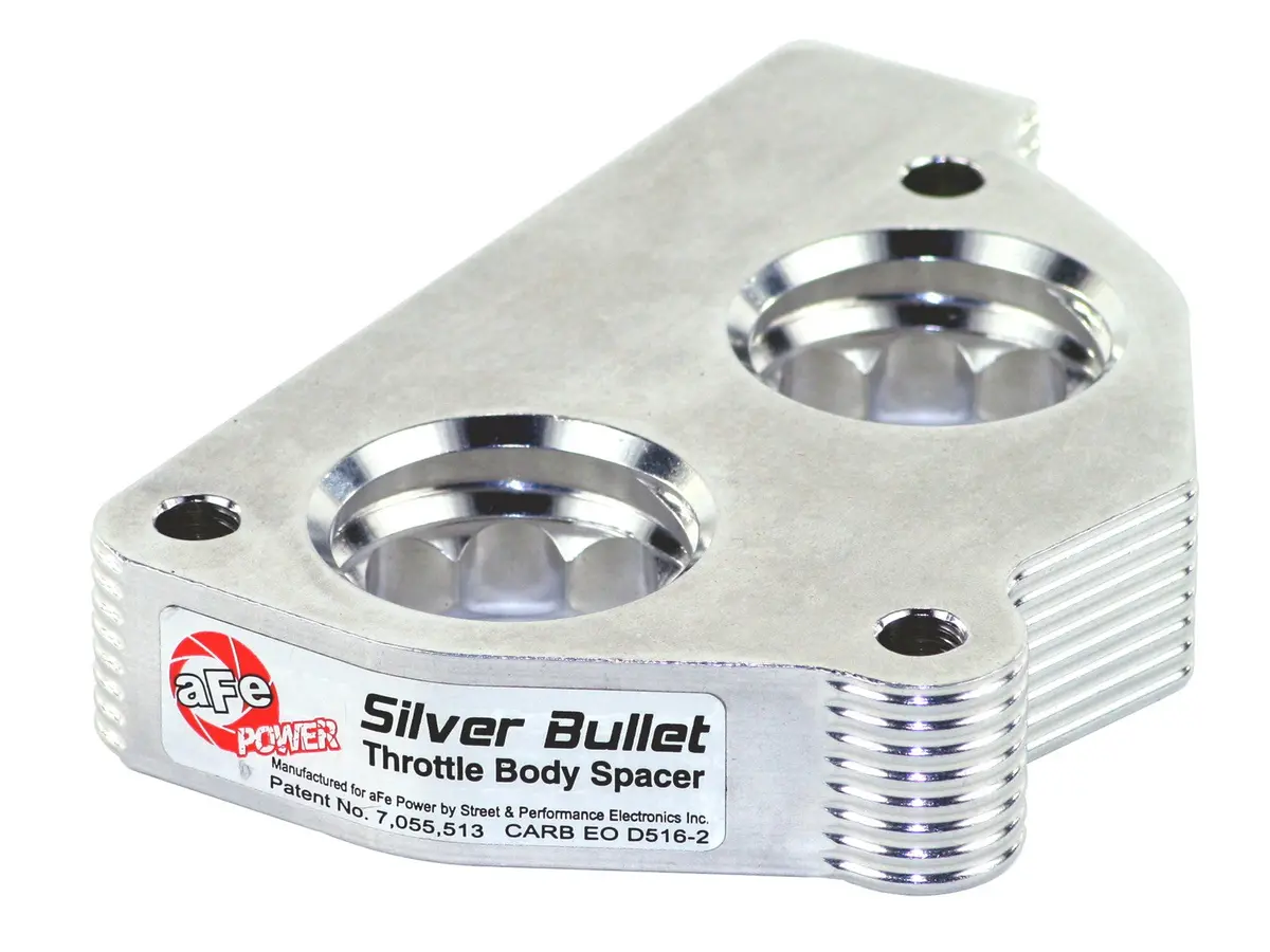 Afe: Silver Bullet Throttle Body Spacer Gm C/K 1500/2500/3500 87-95 V6-4.3L/V8-5.0L/5.7L 1