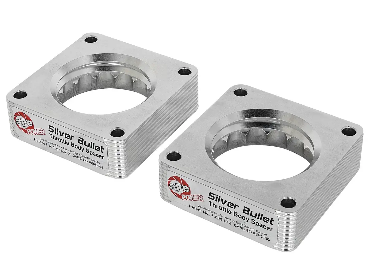 Afe: Silver Bullet Throttle Body Spacer Nissan 370Z 09-19 / Infiniti G37 08-13/Q60/Q50 14-15 V6-3.7L (Vq37vhr) 1