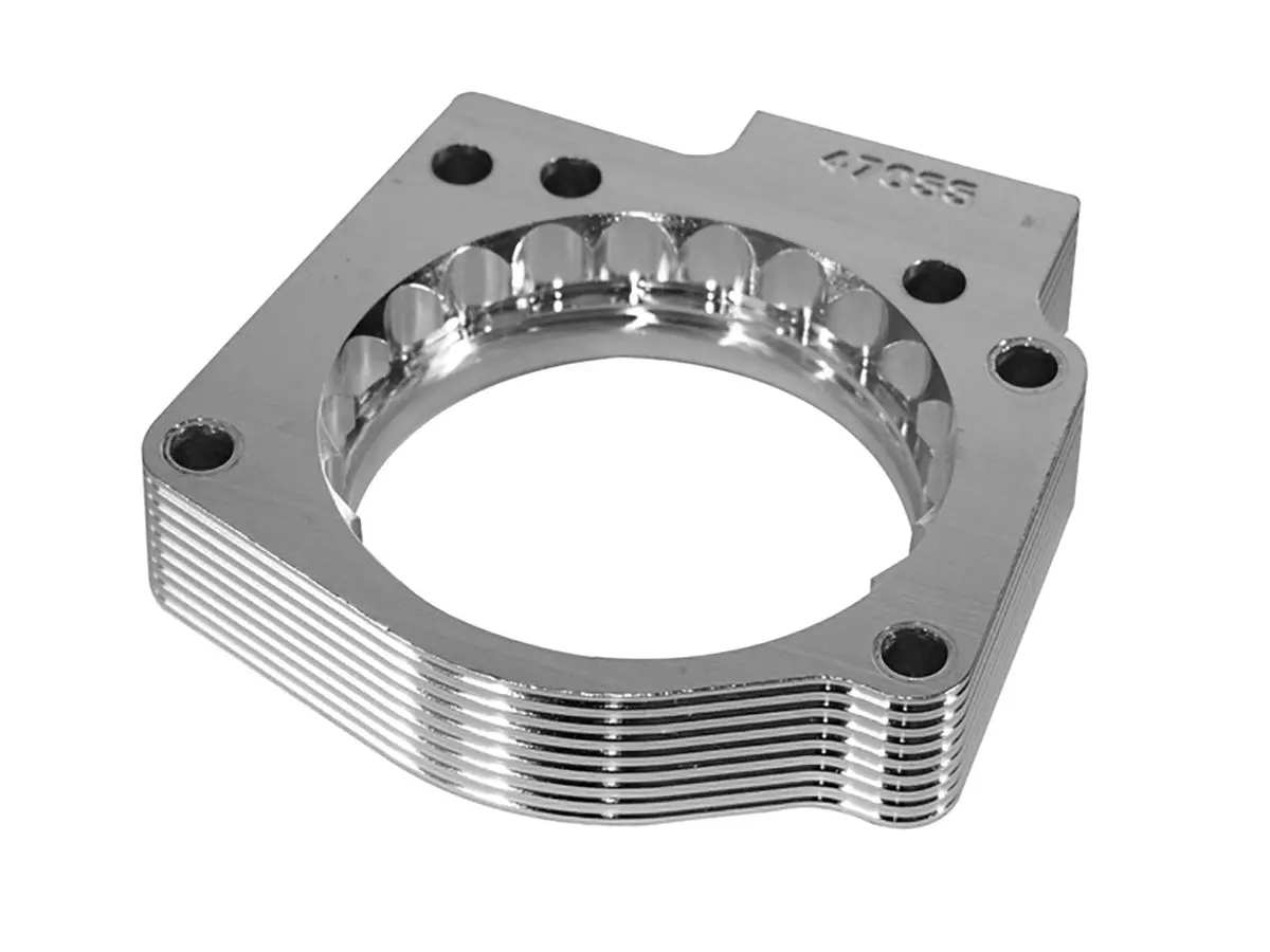 Afe: Silver Bullet Throttle Body Spacer Toyota Tundra 00-04 / Land Cruiser 08-19 / Sequoia 01-04 / 4Runner 02-04 / Lexus Lx 570 08-19 V8-4.7L 1