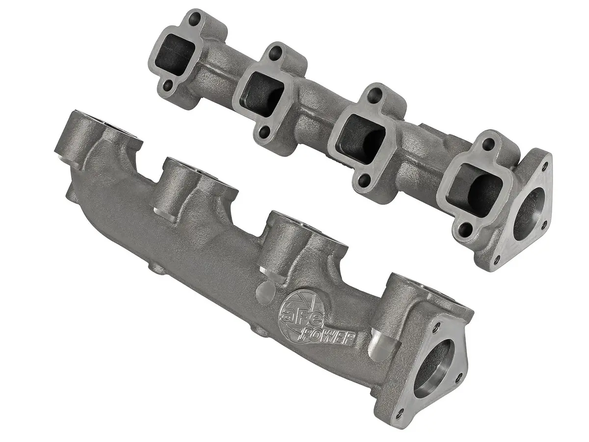 Afe: Bladerunner Ported Ductile Iron Exhaust Manifolds Gm Diesel Trucks 01-16 V8-6.6L (Td) Lly/Lbz/Lmm/Lml 1