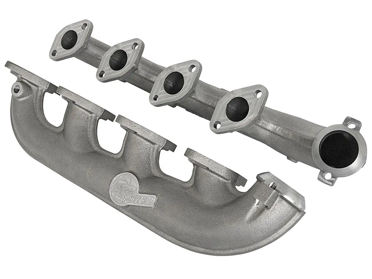 Afe: Bladerunner Ported Ductile Iron Exhaust Manifolds Ford Diesel Trucks 03-07 V8-6.0L (Td) 1