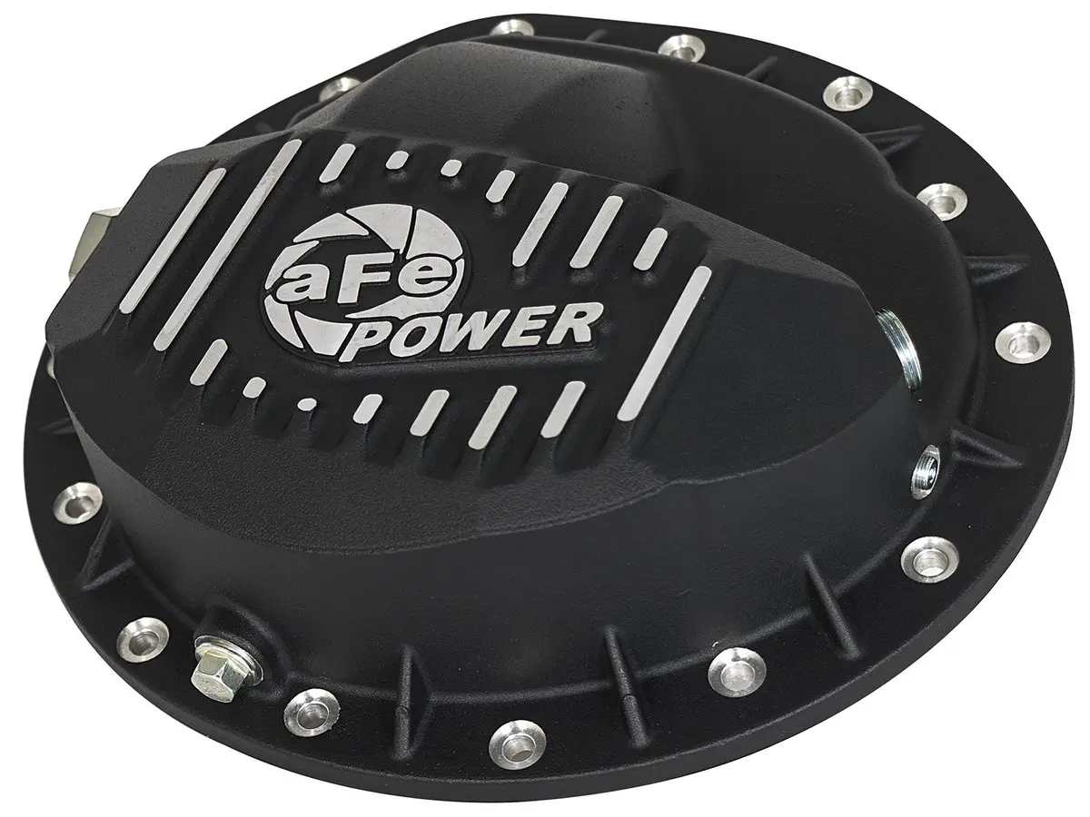 Afe: Pro Series Front Differential Cover - Machined Fins Dodge Diesel Trucks 03-12 L6-5.9 (Td)/6.7L (Td) (Aam 9.25-14 Bolt Axles) 1