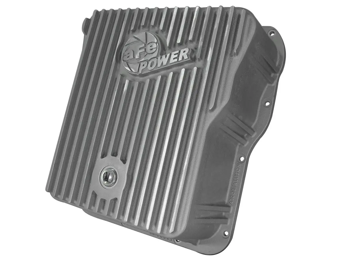 Afe: Transmission Pan, Machined Fins Gm Diesel Trucks 01-19 V8-6.6L (Td) (Allison A1000 Transmission) 1