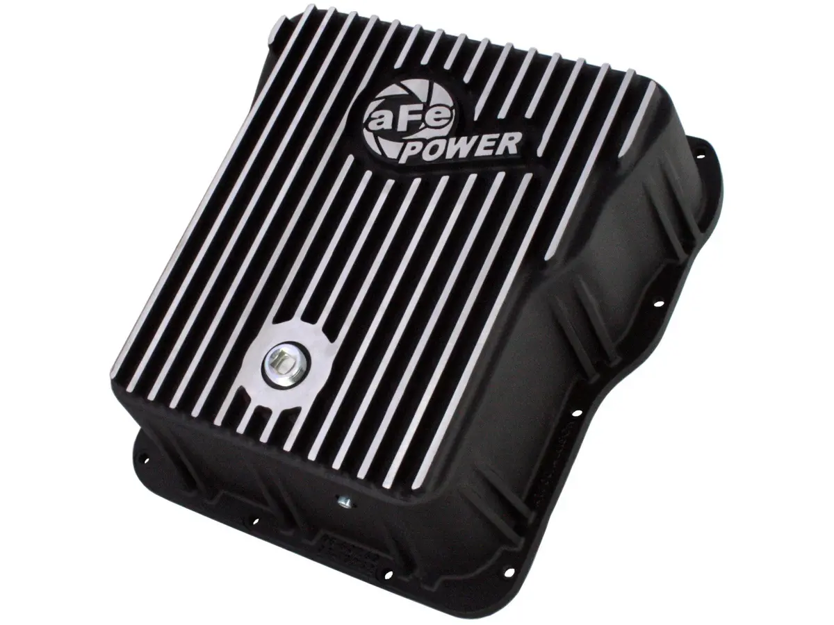 Afe: Transmission Pan, Machined Fins Gm Diesel Trucks 01-19 V8-6.6L (Td) (Allison A1000 Transmission) 1