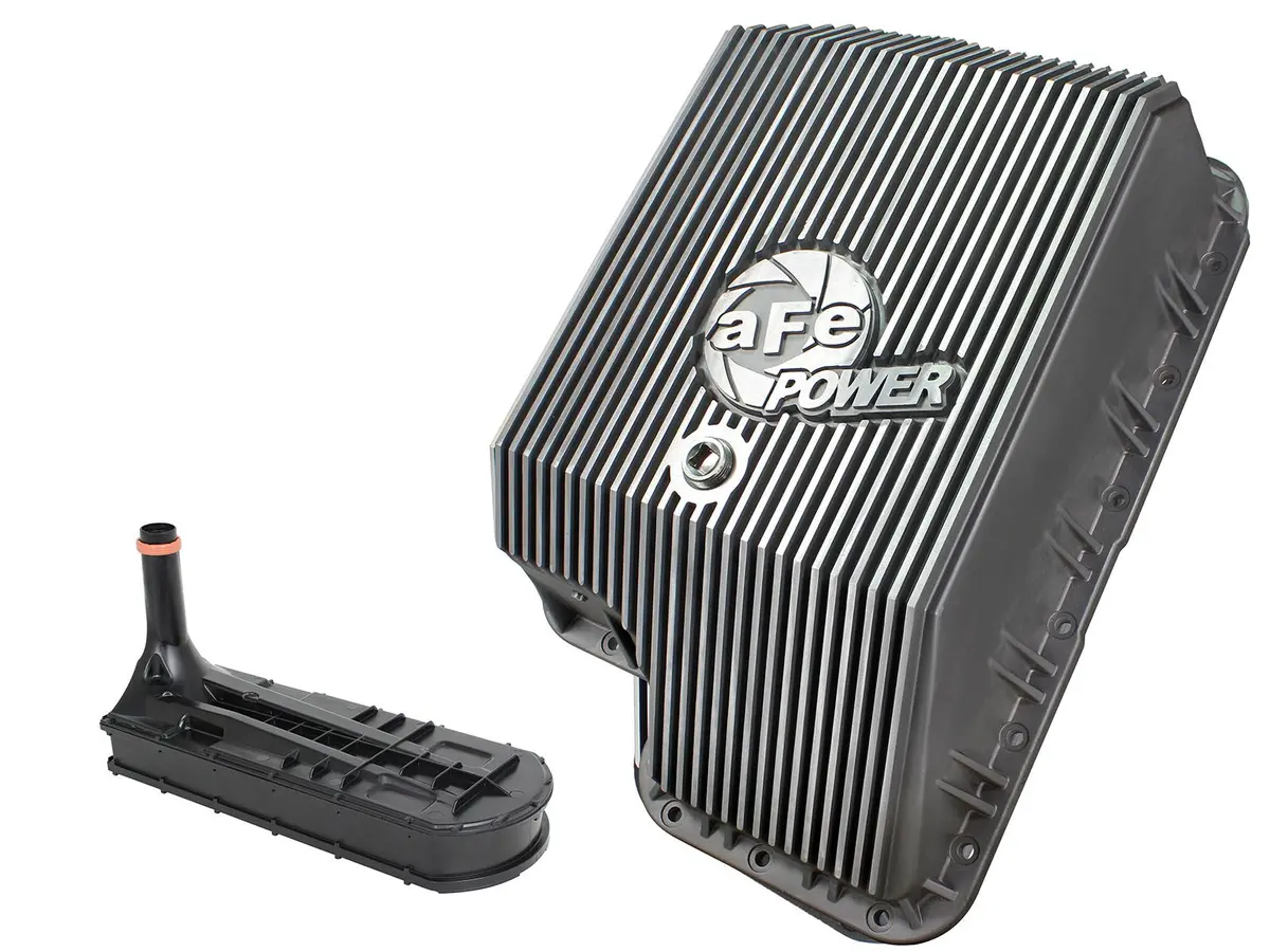 Afe: Transmission Pan; Raw Finish Ford Diesel Trucks 94-10 V8-6.4L/6.0L/7.3L (Td) 1