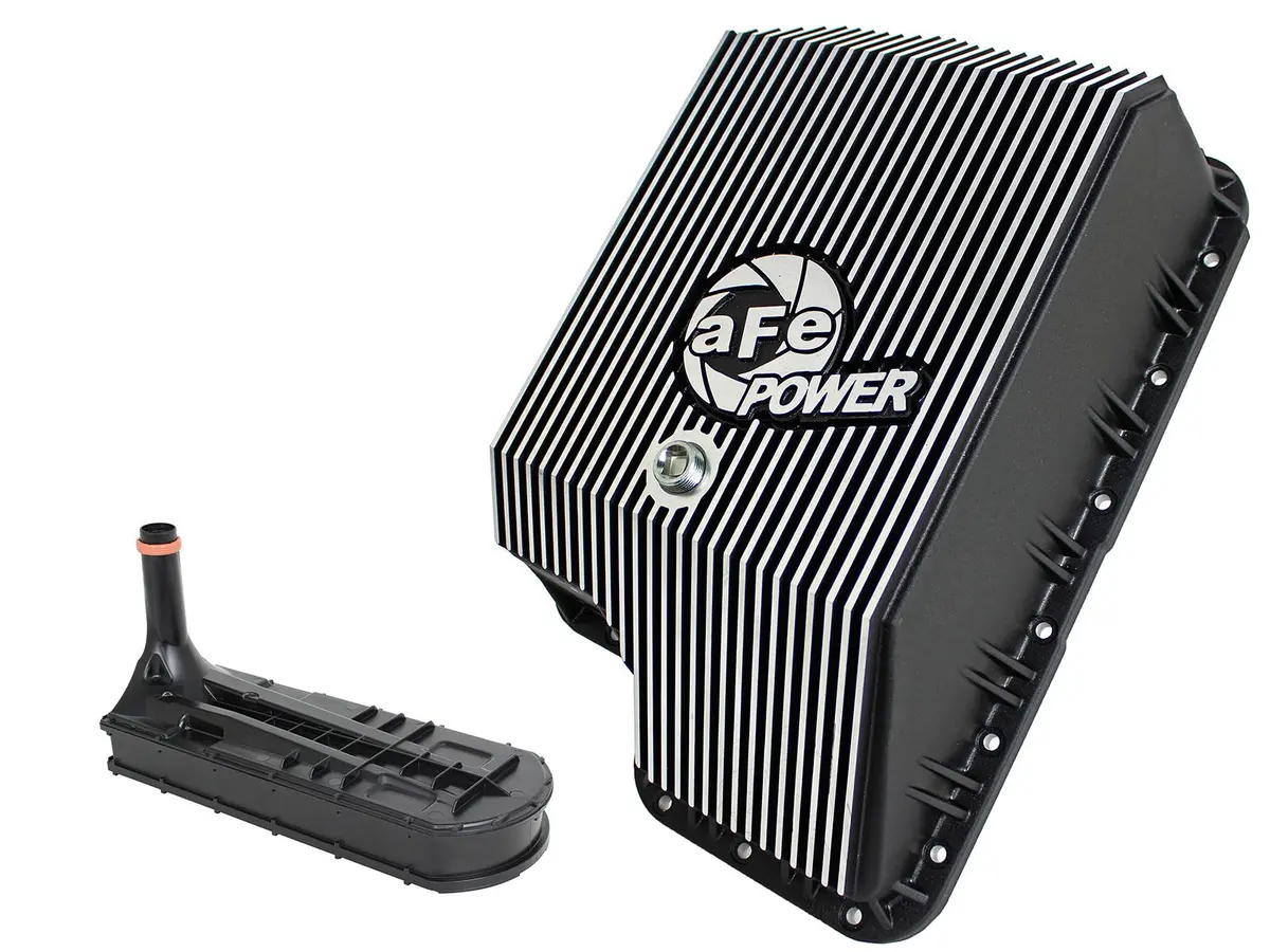 Afe: Transmission Pan, Machined Fins 	 Ford Diesel Trucks 94-10 V8-6.4L/6.0L/7.3L (Td) 1
