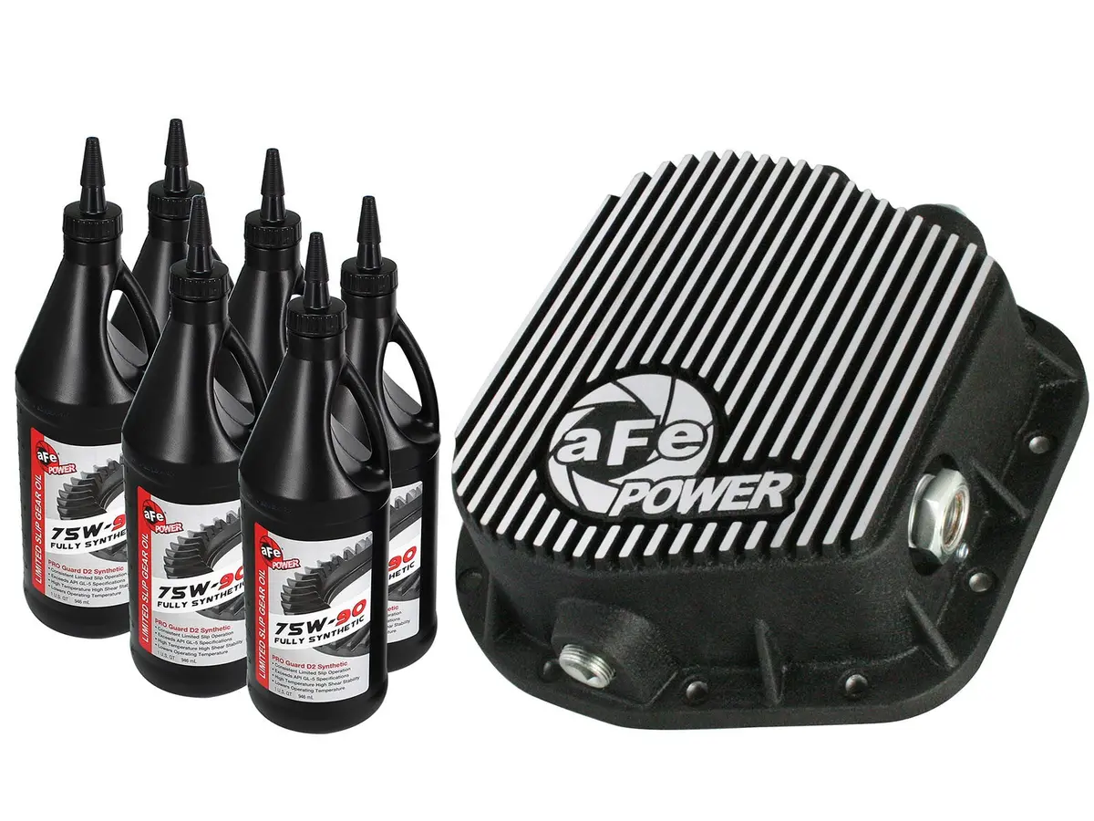 Afe: Rear Differential Cover, Machined Fins; Pro Series W/ Gear Oil Ford F-150 / Raptor 97-19 (9.75-12 Bolt Axles) 1