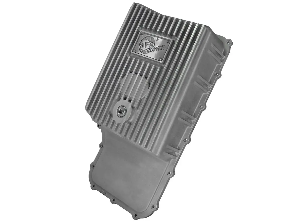 Afe: Transmission Pan, Machined Fins Ford Trucks 11-19 V8-6.7L (Td) / V8-6.2L (6R140 Transmission) 1