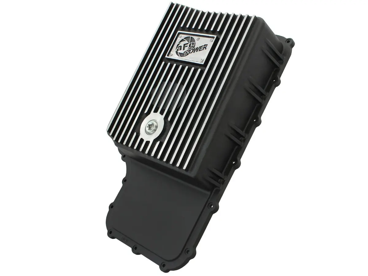 Afe: Transmission Pan, Machined Fins Ford Trucks 11-19 V8-6.7L (Td) / V8-6.2L (6R140 Transmission) 1