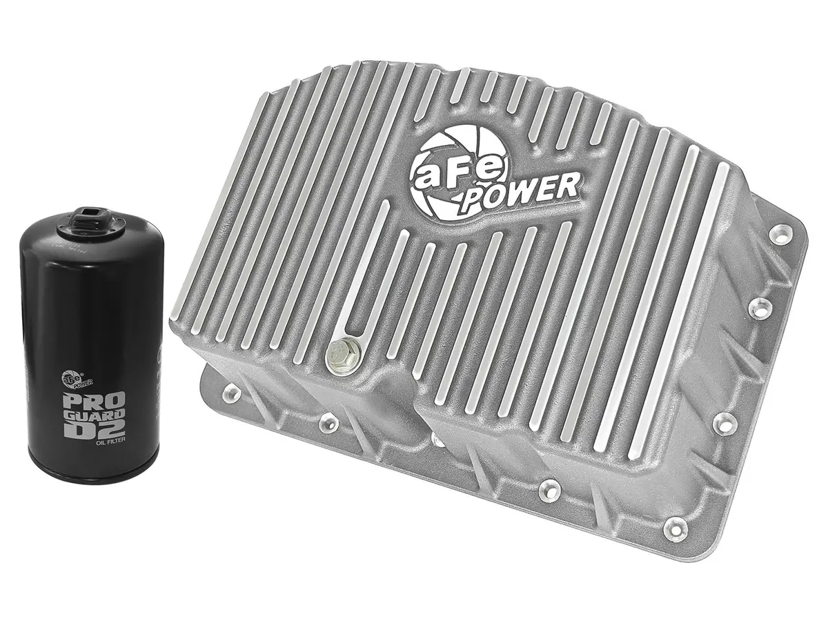 Afe: Engine Oil Pan; Machined Fins Ford Diesel Trucks 11-19 V8-6.7L (Td) 1