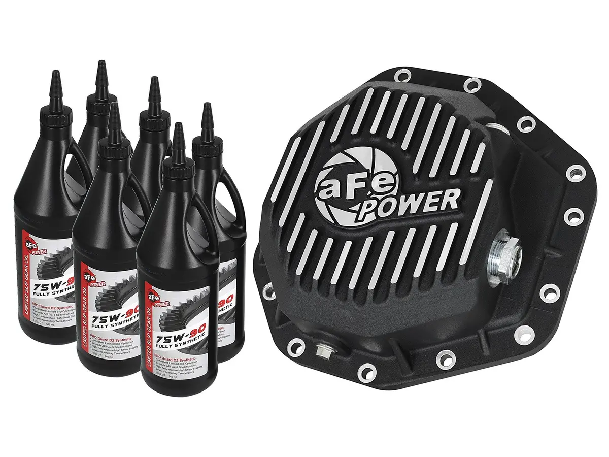 Afe: Rear Differential Cover, Machined Fins; Pro Series W/ Gear Oil 	 Ford F-250/F-350 17-19 V8-6.7L (Td) Dana M275-14 1