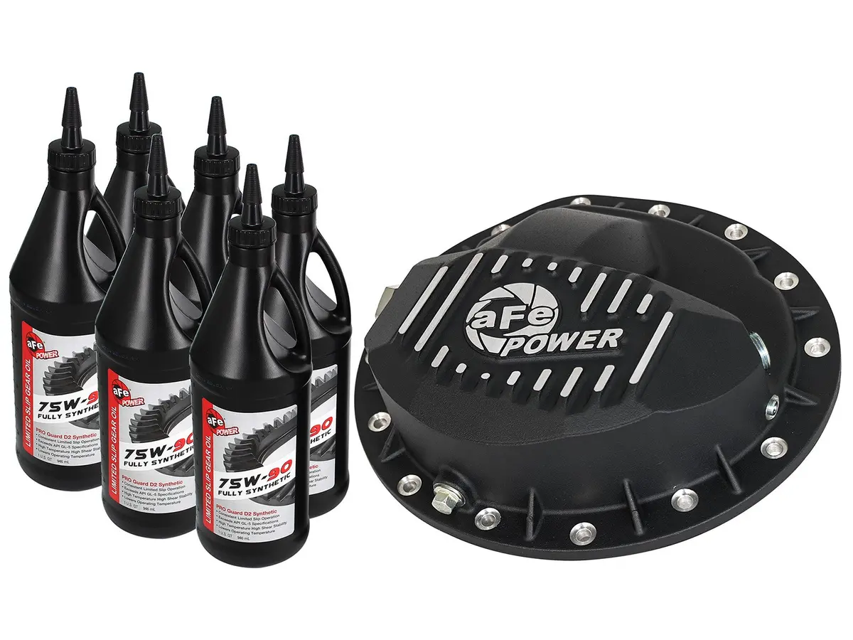 Afe: Rear Differential Cover; Machined Fins; Pro Series W/ Gear Oil Nissan Titan Xd 16-19 V8-5.0L (Td) & V8-5.6L 1