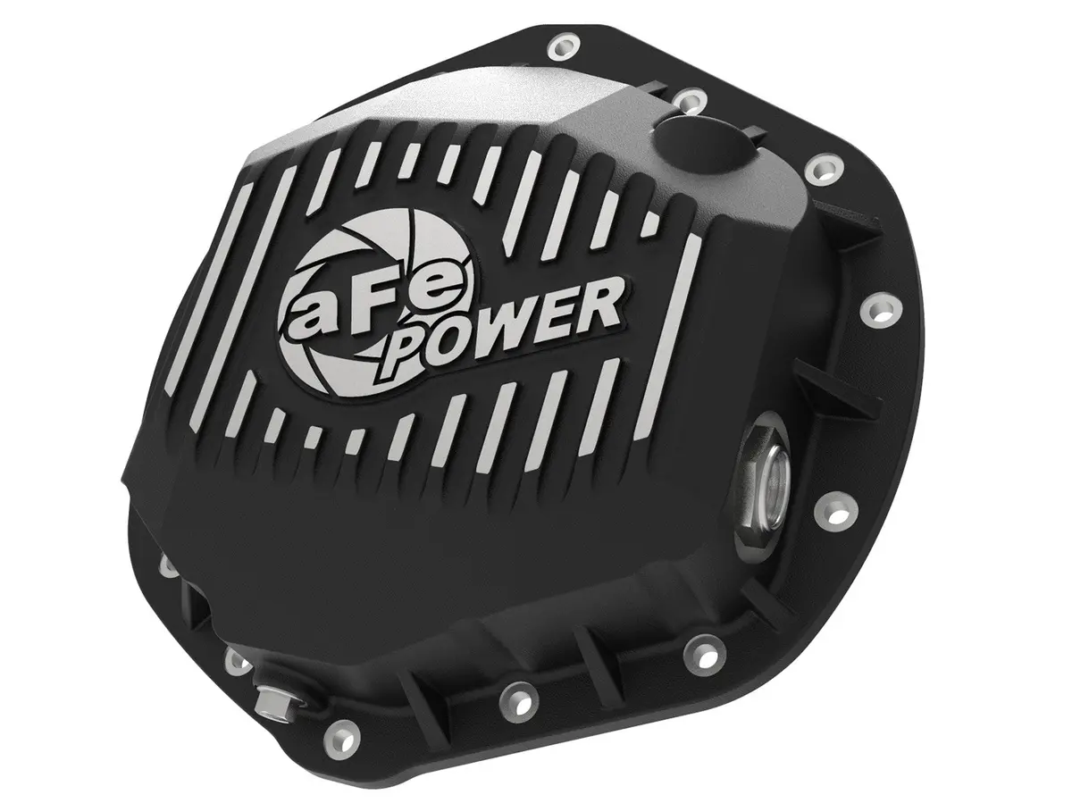 Afe: Pro Series Rear Differential Cover Black W/ Machined Fins Gm Diesel Trucks 01-19 V8-6.6L (Td) / Gm Gas Trucks 01-19 V8-8.1L/6.0L 1
