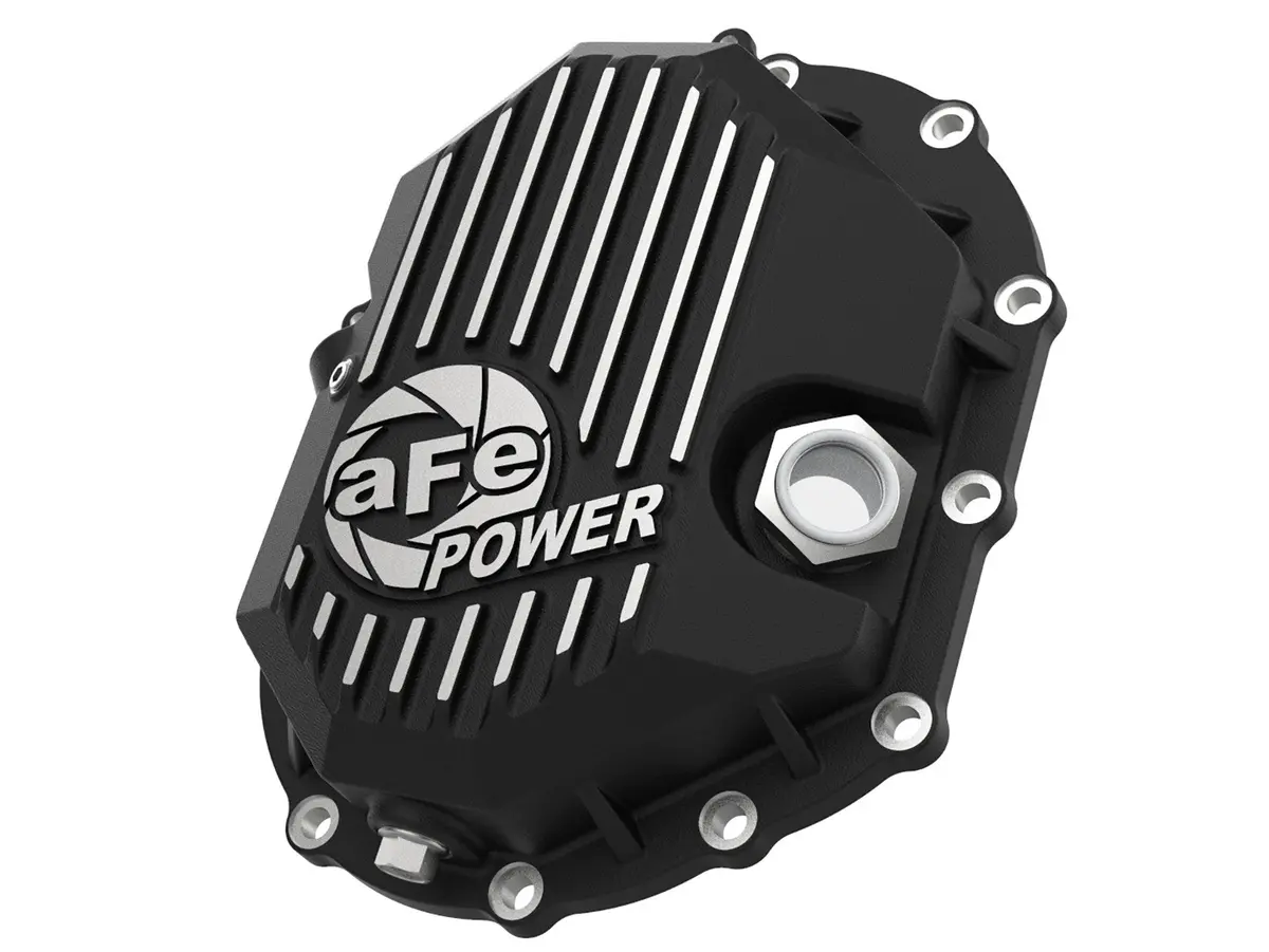 Afe: Pro Series Front Differential Cover Black W /Machined Fins Gm 2500/3500 11-18 V8-6.0L/6.6L (Aam 9.25) 1