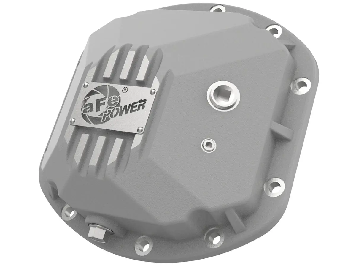 Afe: Street Series Front Differential Cover Raw W/ Machined Fins Jeep Wrangler (Tj & Jk) 97-18 (Dana 30) 1