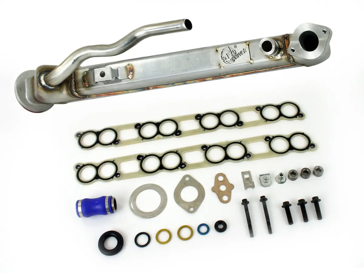 Afe: Bladerunner Egr Cooler Square Ford Diesel Trucks 04-07 V8-6.0L (Td) W/ Gaskets 1