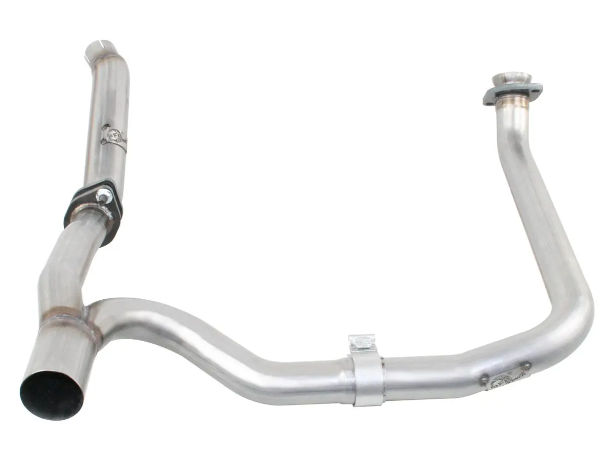 Afe: Twisted Steel Loop Delete Down-Pipe & Y-Pipe 2" To 2-1/2" Aluminized Steel Exhaust System Jeep Wrangler Unlimited (Jk) 12-18 V6-3.6L 1