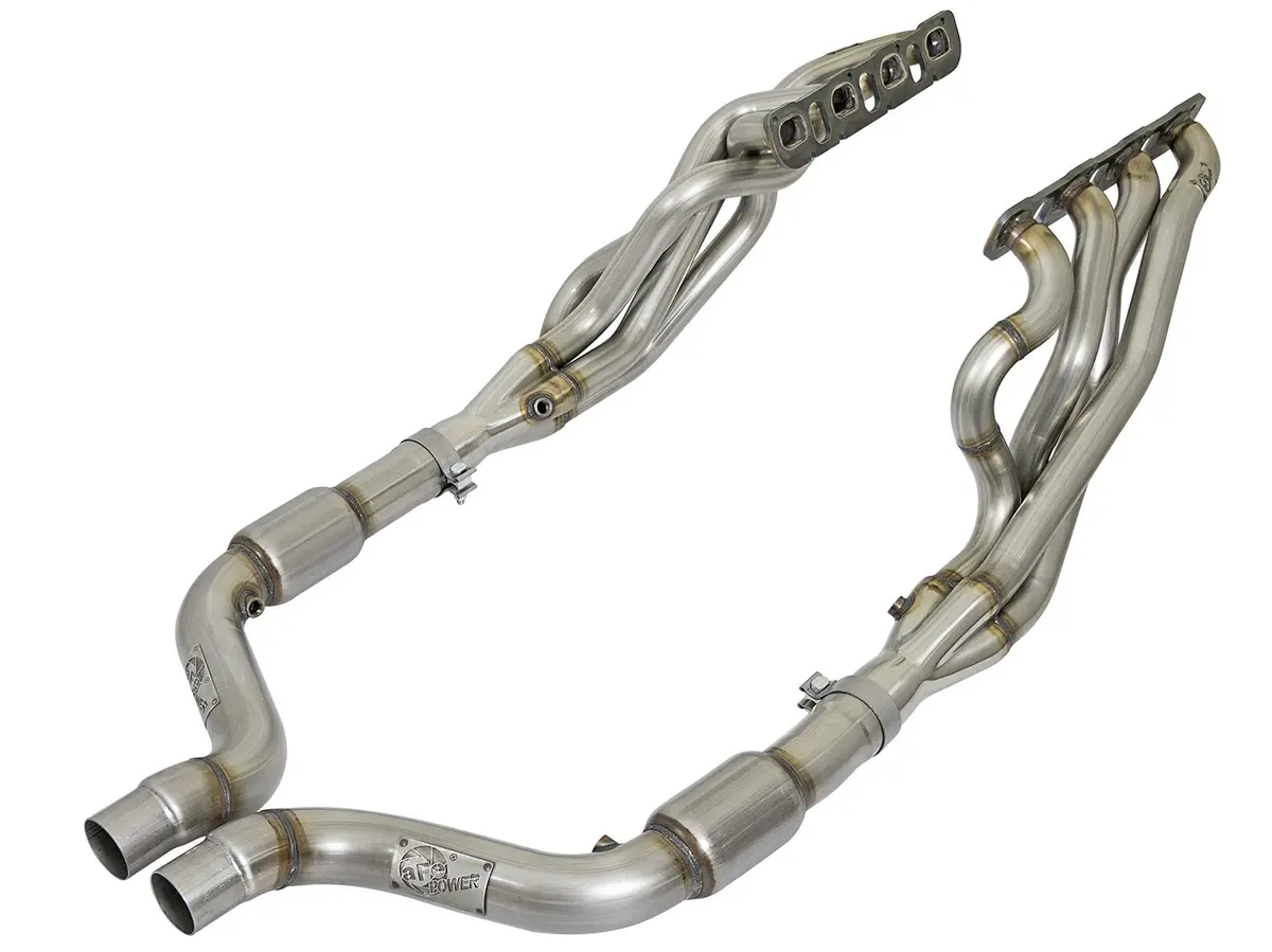 Afe: 2" Twisted Steel Long Tube Header & Connection Pipes; Street Series 15-19 Dodge Charger Hellcat/Challenger Hellcat/Demon Srt-8 V8-6.2L (Sc) / 392 V8-6.4L 1