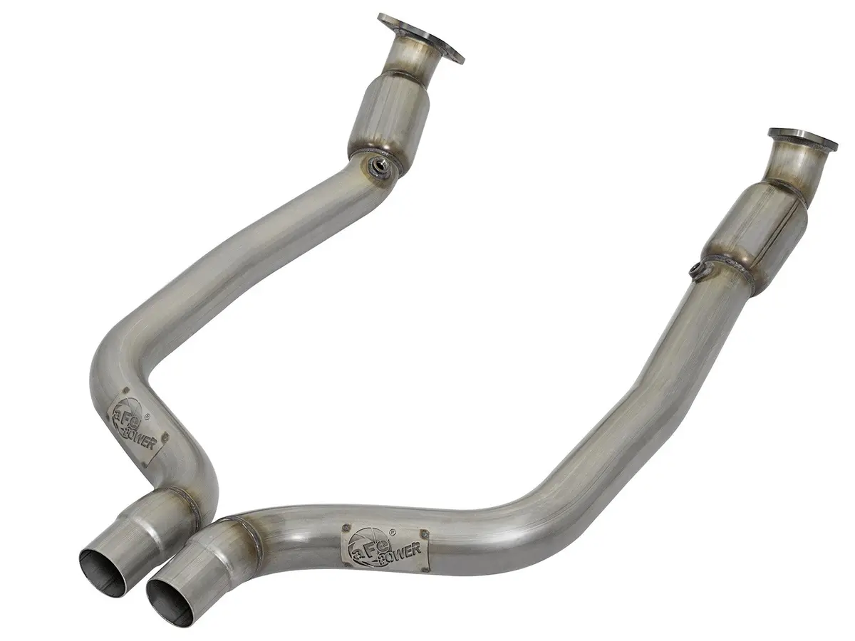 Afe: 3" Twisted Steel Connection Pipes; Street Series Dodge Challenger/Charger Hellcat 15-19 Srt-8 V8-6.2L (Sc) / 392 V8-6.4L 1