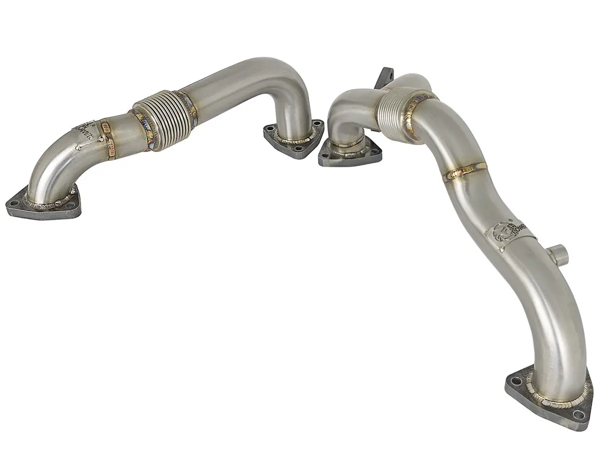 Afe: Twisted Steel Headers, Up-Pipes Ford Diesel Trucks 08-10 V8-6.4L (Td) 1