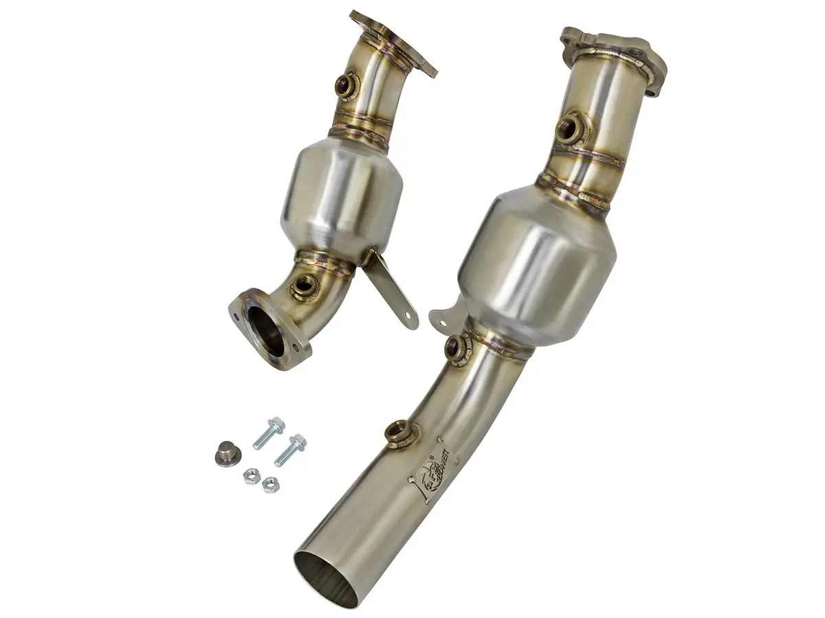 Afe: Twisted Steel Down-Pipe (Street Series) Cadillac Ats-V (Coupe/Sedan) 16-19 V6-3.6L (Tt) 1