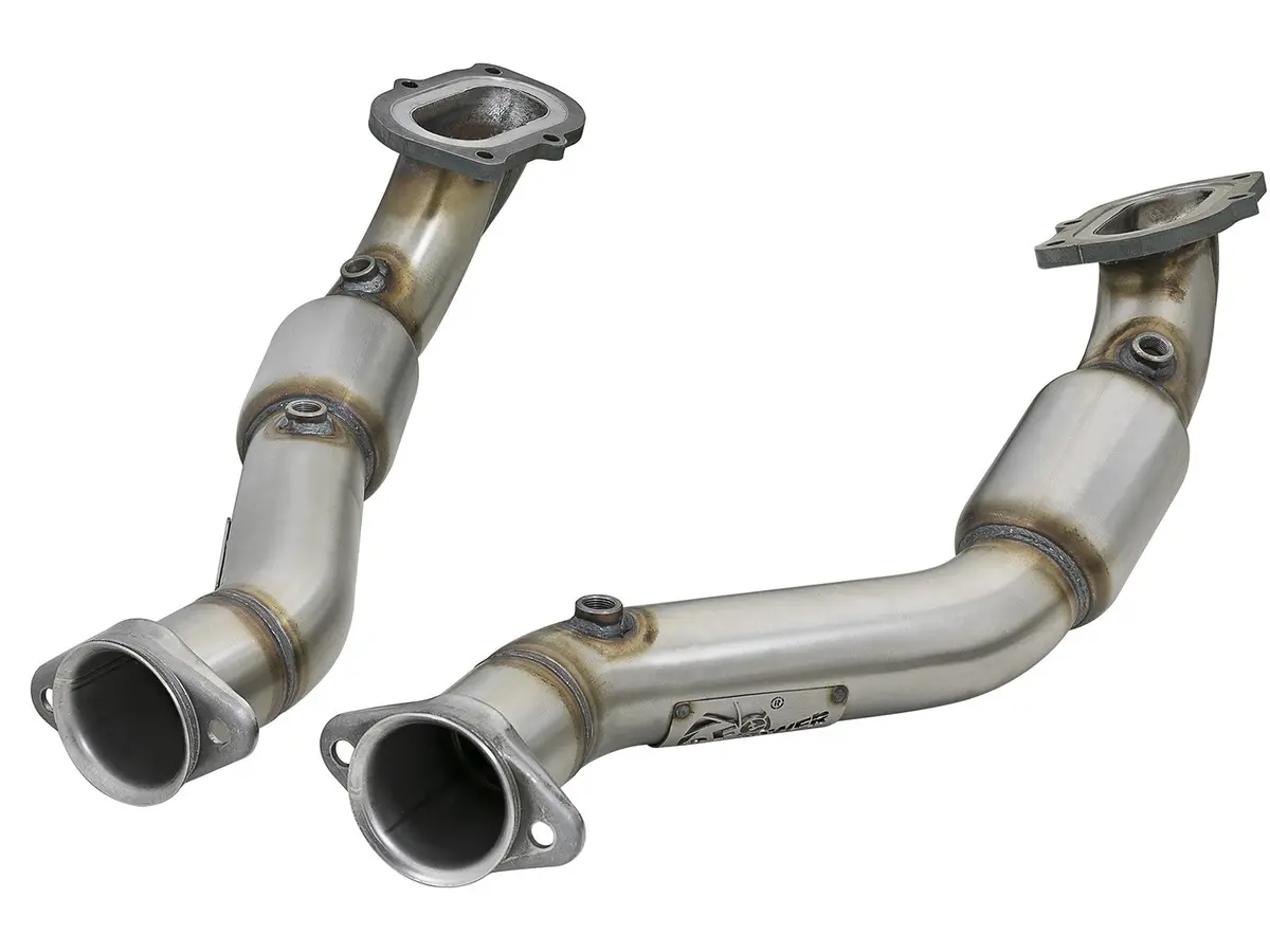 Afe: 3" Twisted Steel Connection Pipes; Street Series Chevrolet Corvette (C7) & Z06 14-19 V8-6.2L/6.2L (Sc) Lt1 1