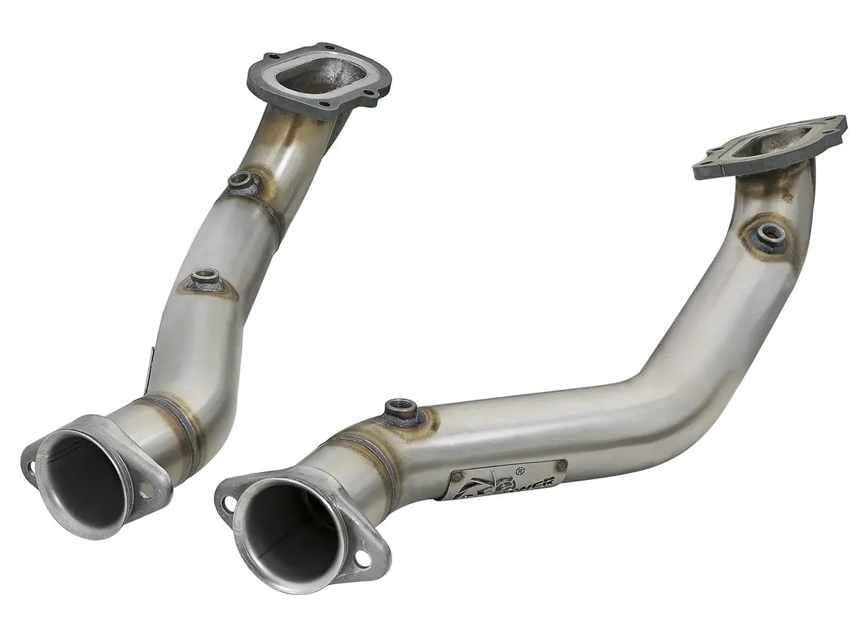Afe: 3" Twisted Steel Connection Pipes; Race Series Chevrolet Corvette (C7) & Z06 14-19 V8-6.2L/6.2L (Sc) Lt1 1
