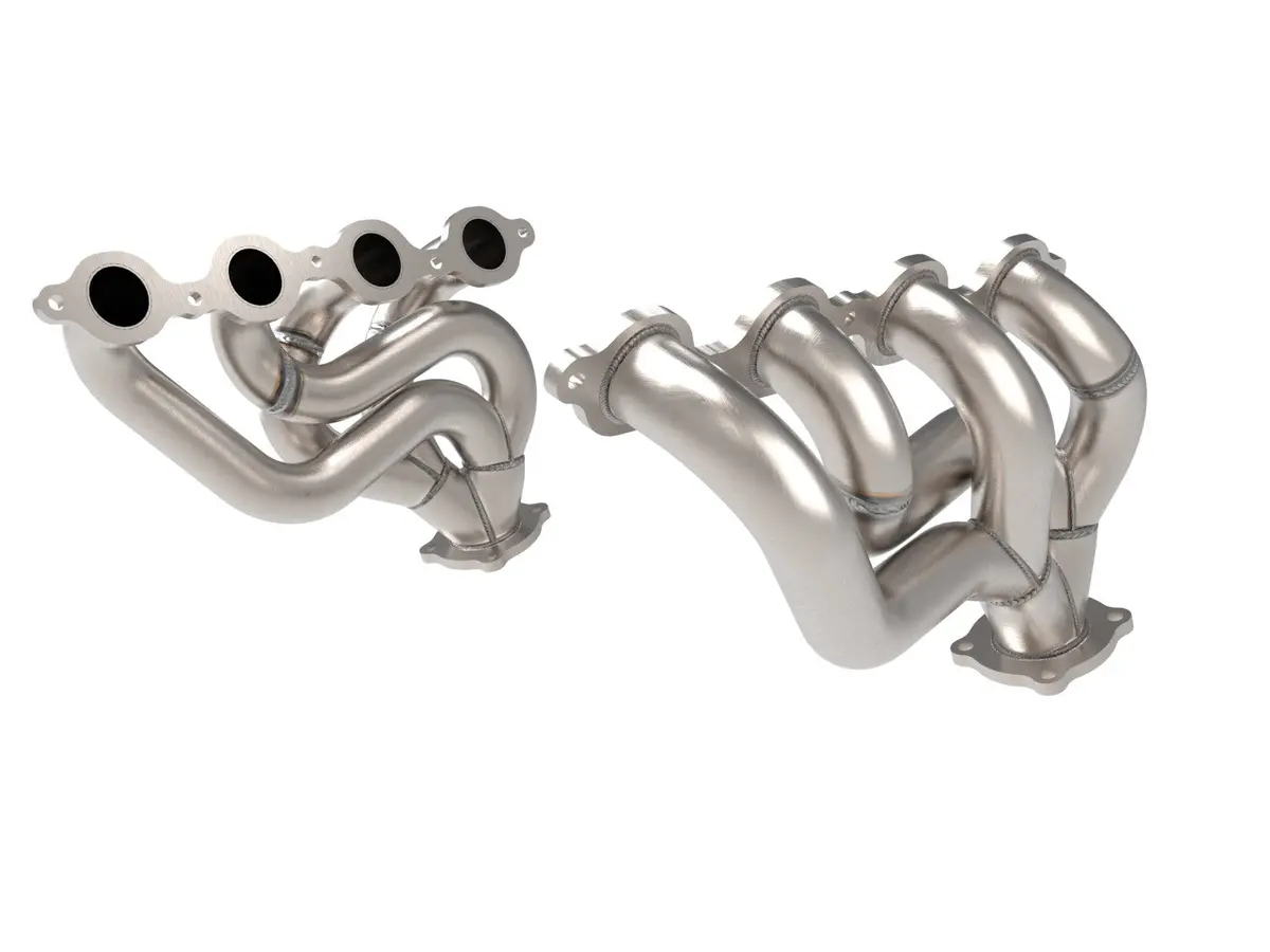 Afe: 2016-21 Chevrolet Camaro Ss V8-6.2L -- Stainless Steel Short Tube Header (Twisted Steel 304) 1