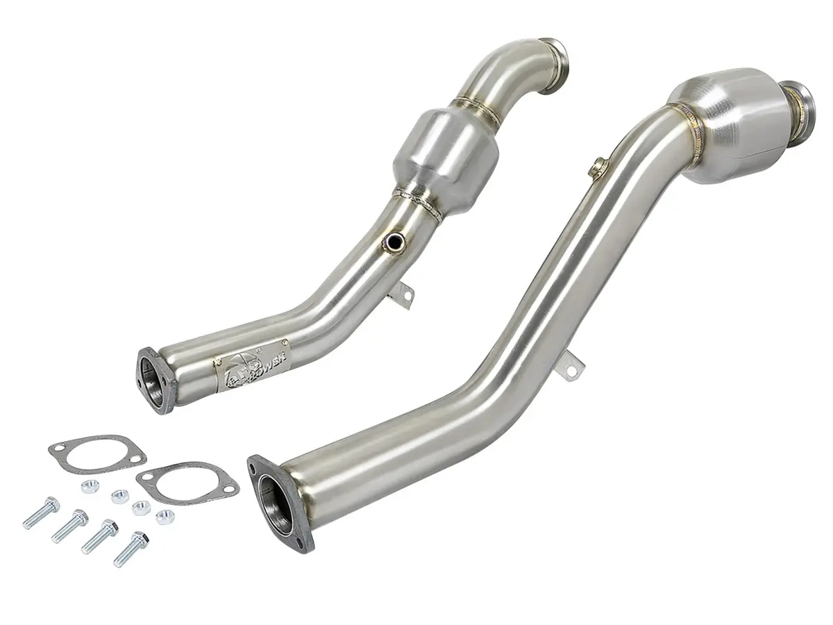 Afe: Twisted Steel Down-Pipes (Street Series) Infiniti Q50/Q60 16-19 V6-3.0L (Tt) 1