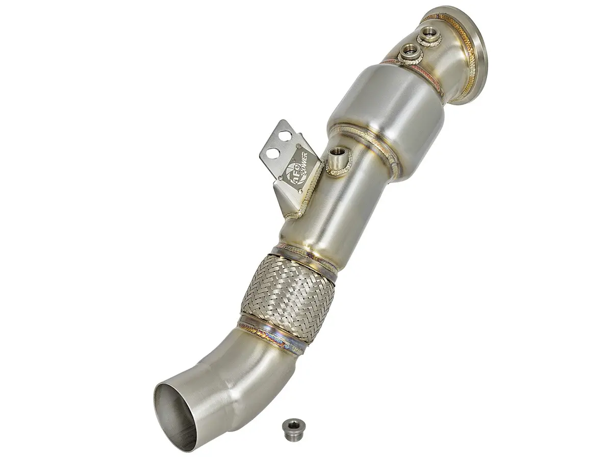Afe: Twisted Steel Down-Pipe (Street Series) Bmw 340I (F30) /440I (F32/33) 16-19 L6-3.0L (T) B58 / 2020 Toyota Supra 1