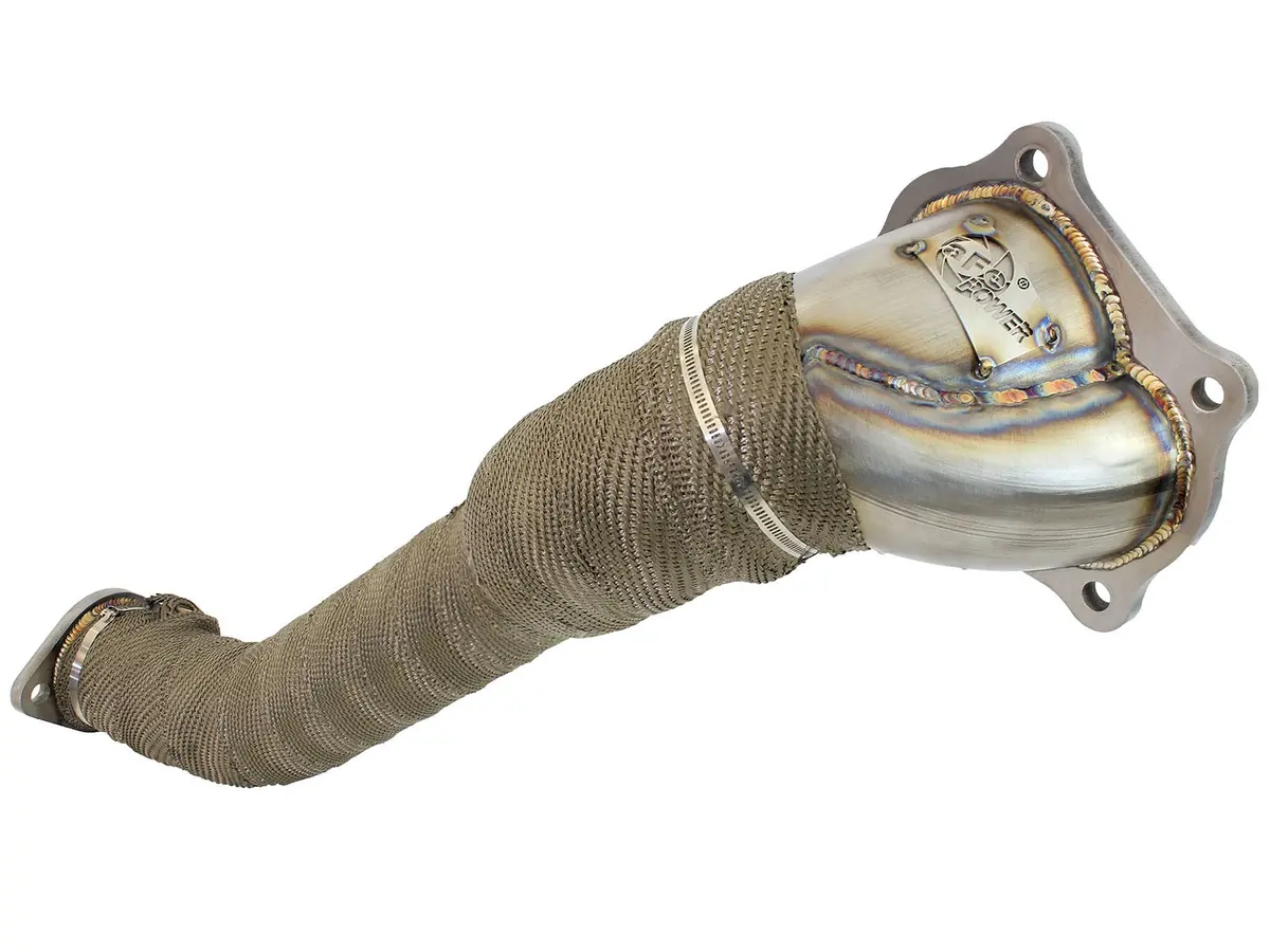 Afe: Twisted Steel Down-Pipe Mitsubishi Lancer Evolution X 08-15 L4-2.0L (T) 1
