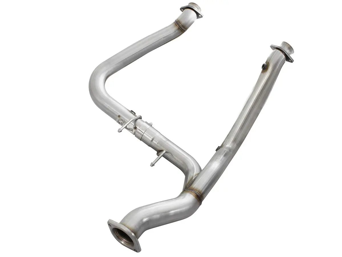 Afe: Twisted Steel Y-Pipe 3" To 3-1/2" Stainless Steel Exhaust System (Race Series) Ford F-150 Ecoboost 15-20 V6-3.5L (Tt) 1