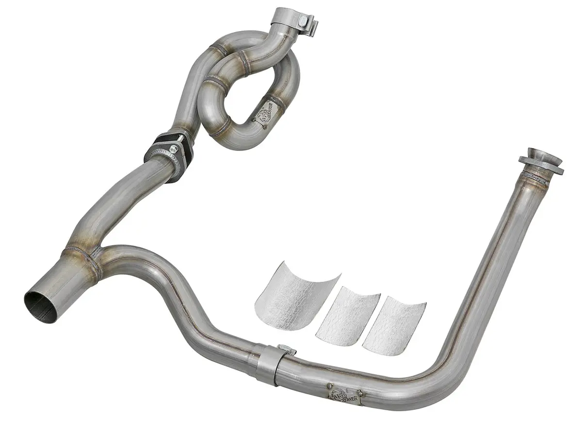 Afe: Twisted Steel Y-Pipe 2" To 2-1/2" Stainless Steel Exhaust System 12-18 Jeep Wrangler (Jk) V6-3.6L 1